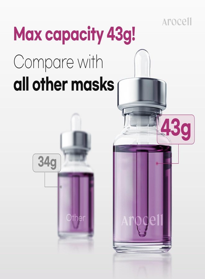 AROCELL OFFICIAL AROCELL Super Collagen Mask 4 Facial Sheet 5,000,000ppb Overnight Dual Matrix Hydrogel Masks with Low Molecular Weight Collagen for Elasticity Hydrating Anti-Aging Cooling Korean Skincare, 43g x 4ea - Image 5